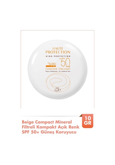 Beige Compact Spf0+ Mineral Filtreli Kompakt Açık Renkli Güneş Koruyucu 10 Gr