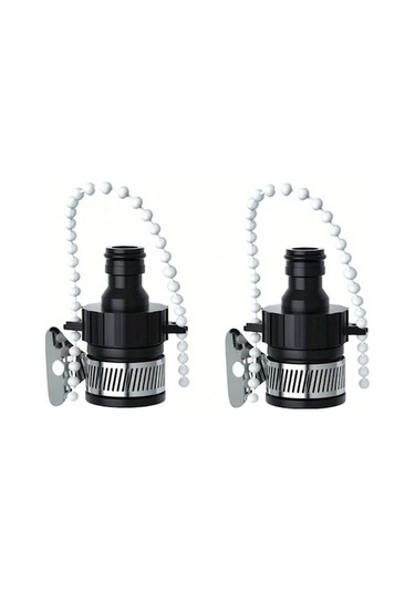 Trendooze Gaojunshop01 Siyah 2 Adet Musluk Adaptörü - Bahçe Yıkama Aleti