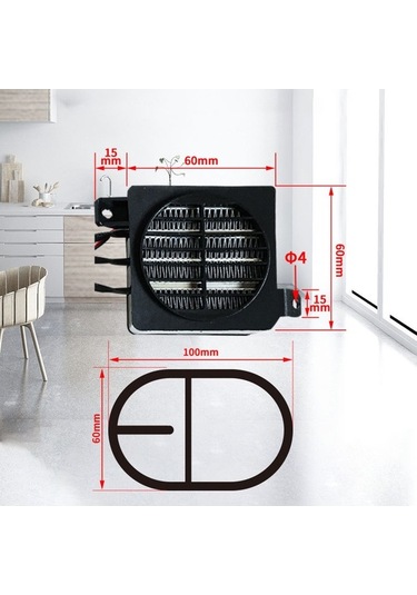 Dancemonkey Ptc Seramik Kuluçka Isıtıcısı, 220v 300w, Fanlı, Elektrikli, Konforlu Isınma