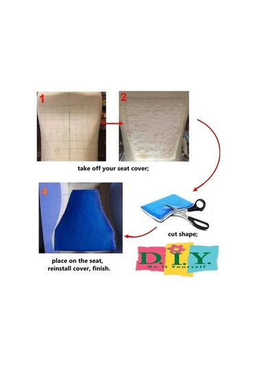 Novahub Yastık Şok Serin Pedi Ped Motosiklet Minderi Mavi Mat Koltuk Kesim Jel Evrensel Emme Dıy Cm Altın A Gm Altın