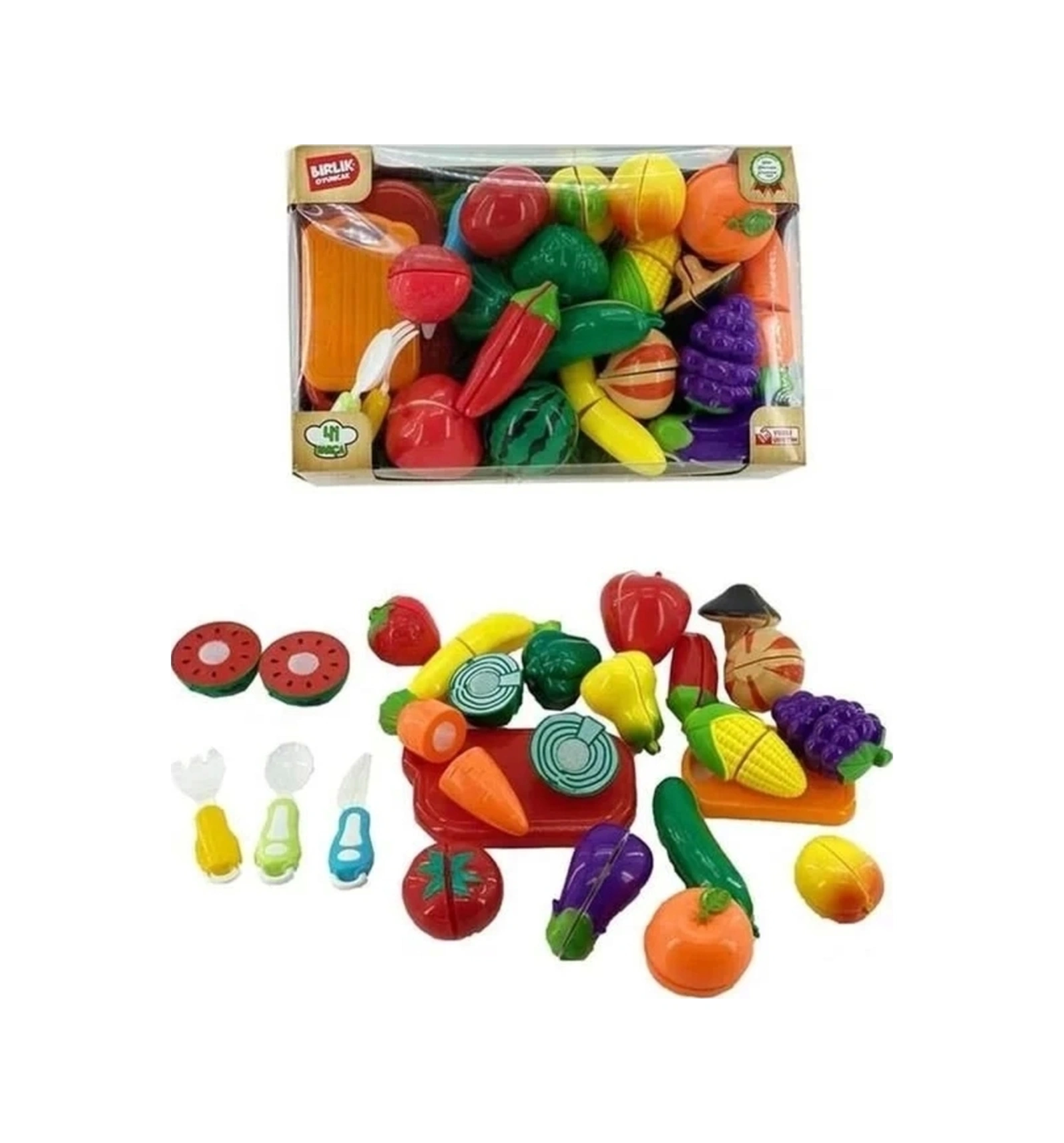 Oyuncak Kesmeli Sebze Meyveler 41 Parça