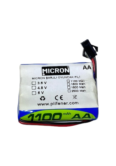 Micron 3.6 V 1100mah Uzaktan Kumandalı Şarjlı Araba Pili (Batarya)