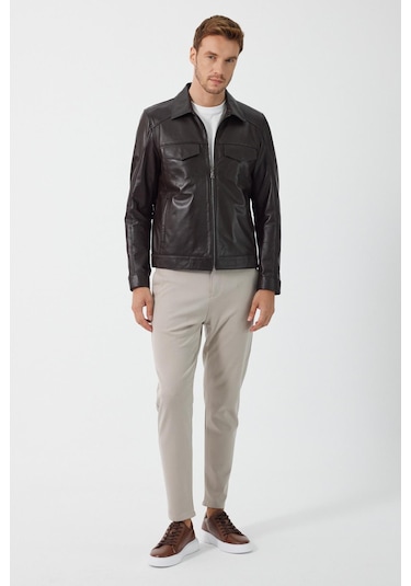 Foley Kahverengi Deri Mont 001