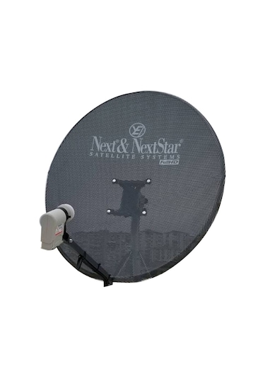 Çanak Anten 80 CM Ofset Gri Delikli + Lnb
