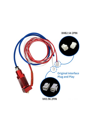 Reedark "cr-10s Pro Uyumlu 24v Ekstruder Uç Seti - 0.4mm Nozul, 40w Isıtıcı, Silikon Kılıf"