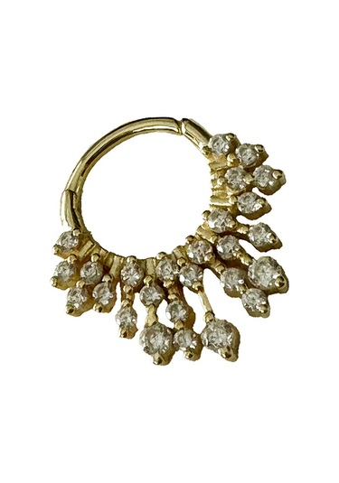 Masaliko Şık Gümüş Piercing Küpe Ms3212, 925 Ayar Gümüş, İthal Ürün Altın