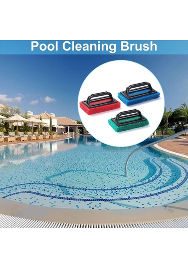 Cc Ggball Esinti 6 Parça Sünger Fırça Su Hattı Havuz Temizleme Fırçası Yüzme Havuzu Sünger Fırçası Plastik Havuz Fırçası Saplı Havuz Fırçası