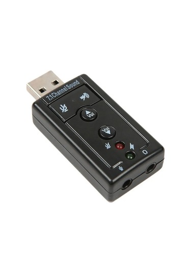 7.1 Usb Stereo Ses Adaptörü , Harici Ses Kartı, Pc Ve Dizüstü Bilgisayar İçin 3d Usb Ses Adaptörü,