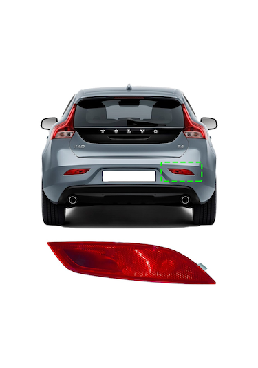 Volvo V40 Arka Tampon Reflektör Sis Farı Stop 2013 2019 SAĞ