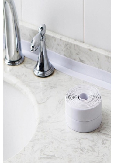 1.5 mt Su Sızdırmaz Bant Lavabo Küvet Su İzolasyon Bandı Kapı Pencere Rüzgar Engelleyici Bant