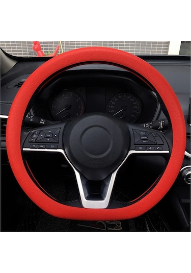 Silikon Direksiyon Kılıfı Kırmızı Renkli