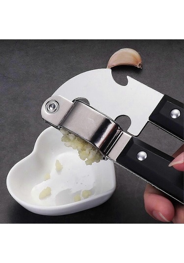 Paslanmaz Çelik Sarımsak Ezici Kabarık Patates Püresi İçin Kullanımı Kolay Manuel Sarımsak Ezici