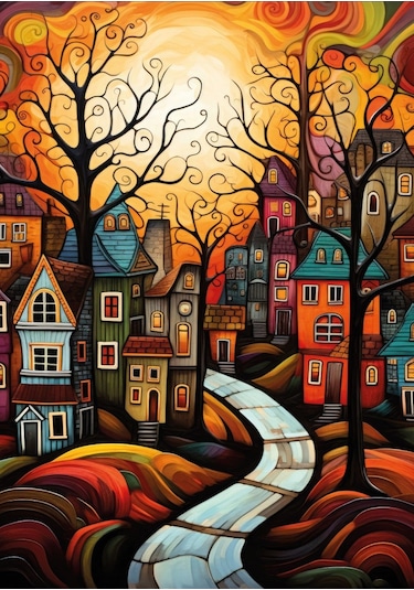 Ks Games 500 Parça Evler Puzzle - David Fairchild