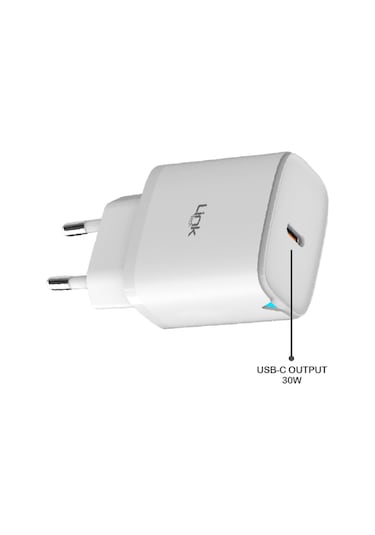 Linktech C312 30W PD Gan3 Type-C Kablolu Şarj Aleti Set