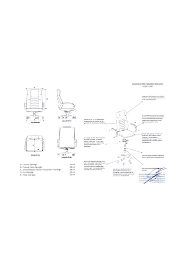 Dekofis Goldsit Casanova Ergonomik Ofis Yönetici Makam Koltuğu