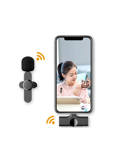 Kablosuz Yaka Mikrofonu Iphone Ipad Mikrofon Lightning Uyumlu