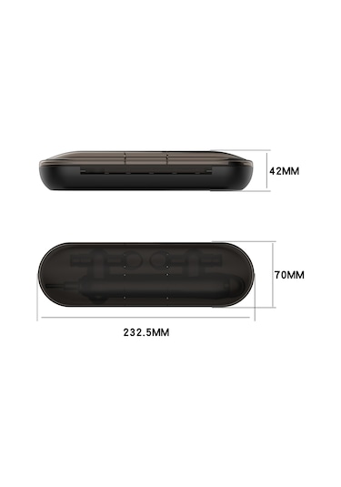 Sones Braun Oral B D16 / D20 / P2000 / P3000 / P4000 İçin Elektrikli Diş Fırçası Seyahat Saklama Kutusu Şarj Kutusu Diğer