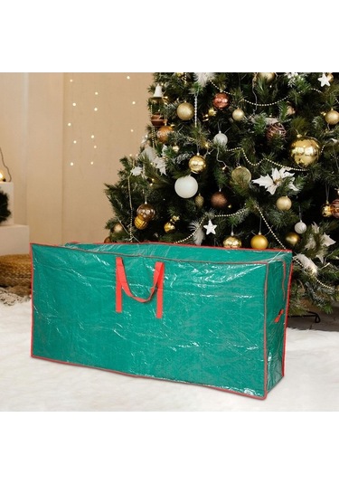Trendooze Homyl Yıldızlı Ağaç Saklama Çantası Fermuar Yeşil-büyük Diğer