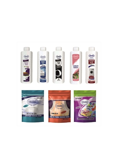 Ersağ Çamaşır Yıkama Seti 8'li Set