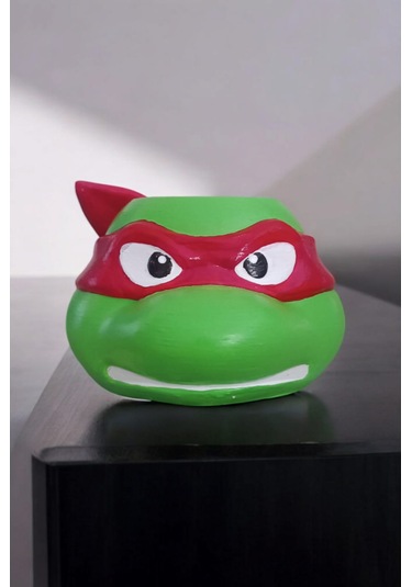 Ninja Kaplumbağa Şeklindeki Kalemlik Rafael 7x10 Cm Kırmızı