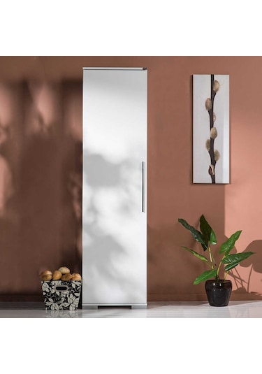 Diamond Kapaklı Dolap 8 Bölmeli - Lake Beyaz