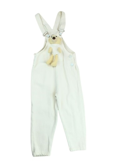 Flamingo 2800 3-7 Yaş Salopet Ayıcıklı - Krem Krem