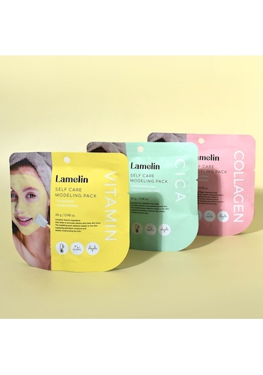 Lamelin   ve Nemlendirici Tek Kullanımlık Modelling Maske Seti Lamelin Modelling Pack