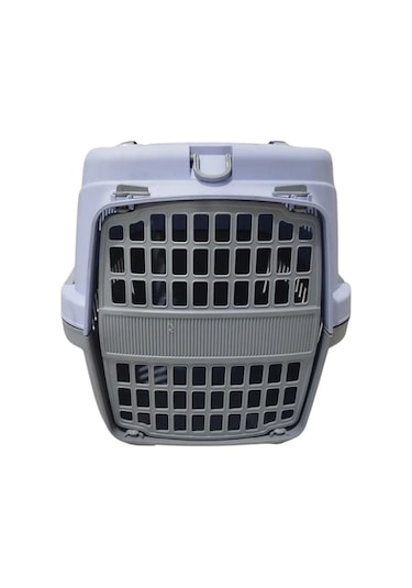 Pribor Hz-105 Kedi Köpek Evcil Hayvan Taşıma Çantası Box Büyük Boy Çok Fonksiyonlu Lila Gri