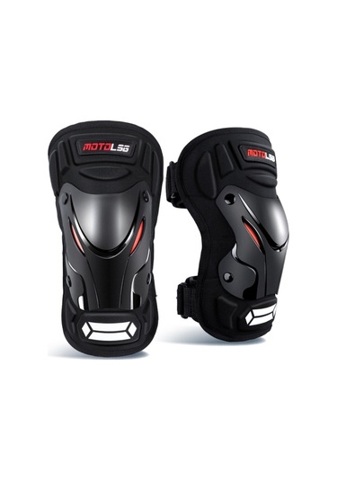 Sones Motolsg 2 İn 1 Motosiklet Bisiklet Yansıtıcı Şerit İle Binme Koruyucu Dişli Dizlik Siyah