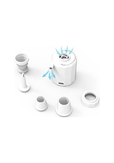 Padalink Taşınabilir Mini Hava Kompresörü - 400 Lümen Led Işık Ve Hızlı Şişirme