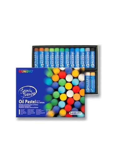 Mungyo Semi Jumbo Oil Pastel 24 Renk