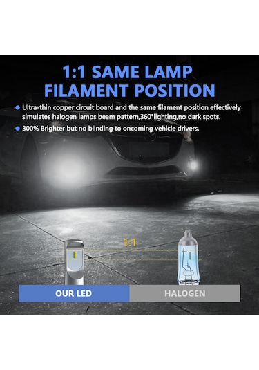 Padalink Ev10 Led Faro Lambaları 80w 12000lm 6000k 6 Csp-led, 10-32v, Ip65 Su Geçirmez, 9006/hb4/9005/hb3 Fityapı, Spor Işık, 50000+ Saat Ömür