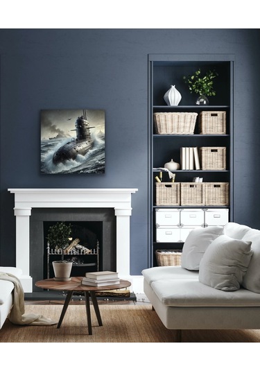 Denizaltı Kanvas Tablo 90x90cm