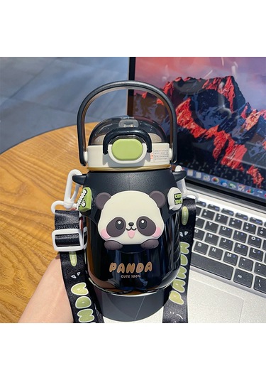 Jian Fan Panda Saman Büyük Kapasiteli Büyük Göbek Yalıtım Kabısiyah siyah