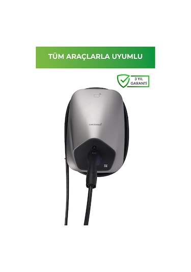 Gobo Energy Bc31b Personal Elektrikli Araç Şarj İstasyonu / Type2 Kablolu / Max. 32a - 22kw