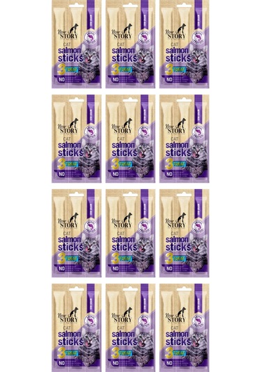 Cat Salmon Stick 12 Adet 3x5gr. Somonlu, Çubuk, Kedi Ödül Maması