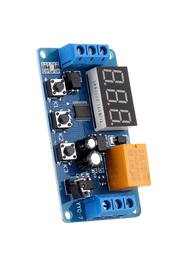 Jeemson Tek Yollu Röle Modülü - Zamanlama, Gecikme Ve Döngü Kontrol Sistemi Dc 3-7v, 0.1sn-999dk Ayar