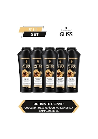 Gliss Ultimate Repair Şampuan 400ml X 5'li Set set-hnkl-5102-6005
