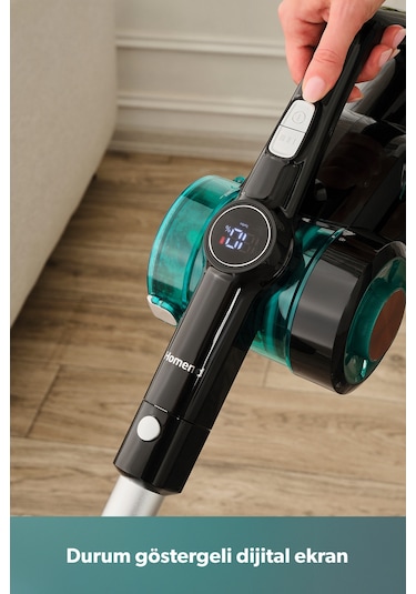 Homend Dustrider 1264H Şarjlı Turbo Başlıklı Dikey Süpürge