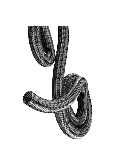 Pax Marka Sanayi Tipi Süpürgelere Uyumlu 2 Metre Çelik Telli Hortumu 38 Mm Çaplı