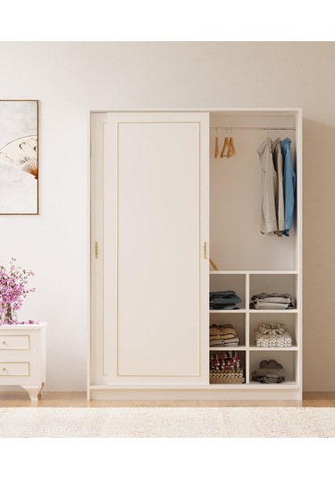 Rabi Mobilya Gold Country Sürgülü Gardırop