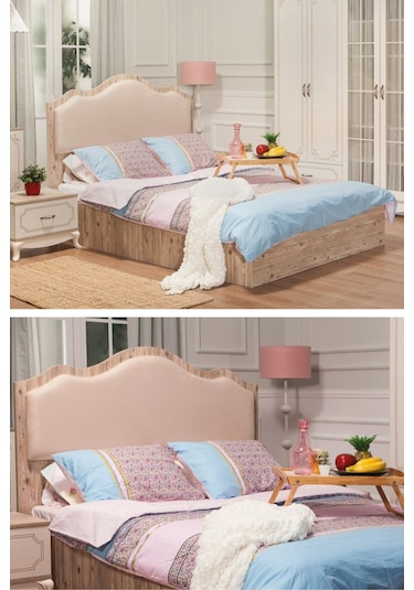 Grand Çift Kişilik Yatak Seti - Yatak / Baza / Başlık - 150x200