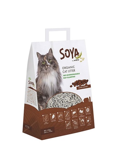 M-pets Soya Organik Kahve Aromalı Kedi Kumu 10 Lt 244-42003.01