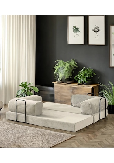 Mobetto Legoom Açılır Kanepe Yatak Olabilen, Aktivite Koltuğu - Krem