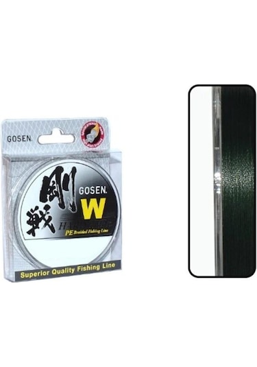 Gosen W4 Hard Type Pe 4 Örgü Spin İp Misina 150mt Açık Yeşil Pe1.5-0.216mm