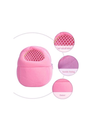 Dm Cbtx Küçük Evcil Hayvan Çantası Hamster Taşıyıcı Saf Renk Tasma Seyahat Çantası, M Boyut Yeşil