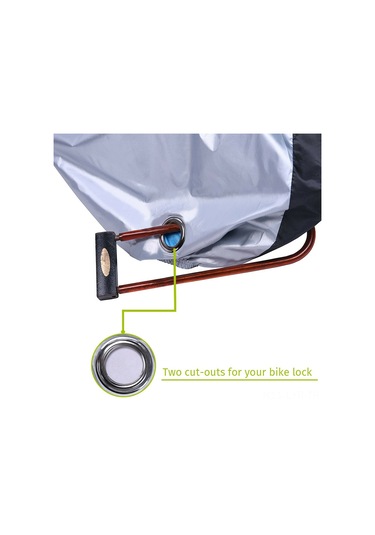 Ranyeek Su Geçirmez Bisiklet Örtüsü - Kilit Delikli, Uv Koruma, 29"e Kadar Uyumlu Kamuflaj Kırmızı