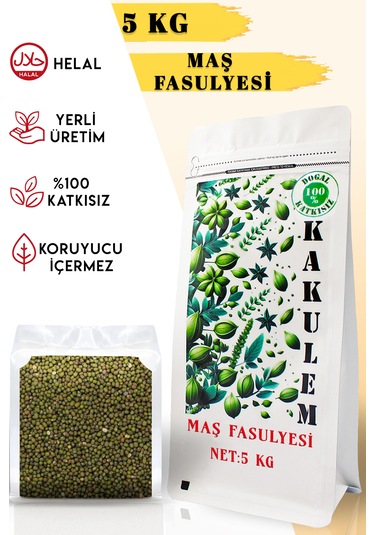 Kakulem Filizlendirilmiş Glutensiz Maş Fasulyesi 5 Kg