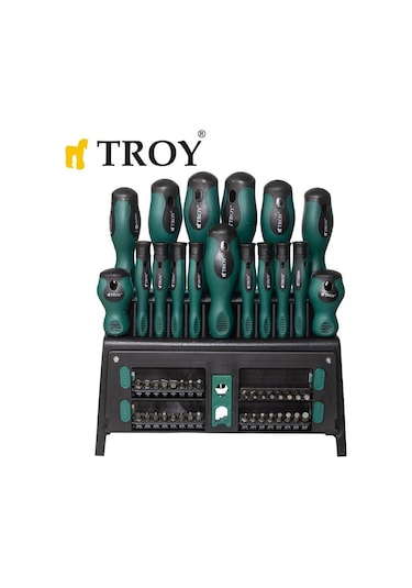Troy 22350 Tornavida Bits Uç Seti 50 Parça