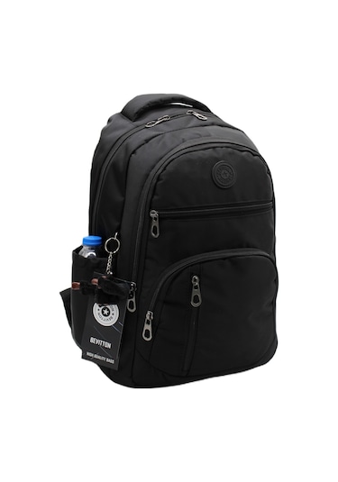 Bevitton Suya Dayanıklı  Kumaş Siyah Okul Çantası 1710
